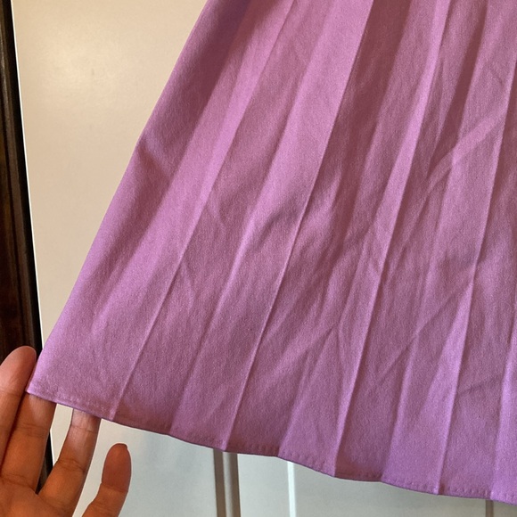 Medium Ambassador Lilac Pleated Split Skirt - Picture 3 of 10
